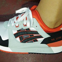 EBAY卖家 asics america 购入 ASICS 亚瑟士 GEL-Lyte III GS 童鞋女穿 开箱晒单