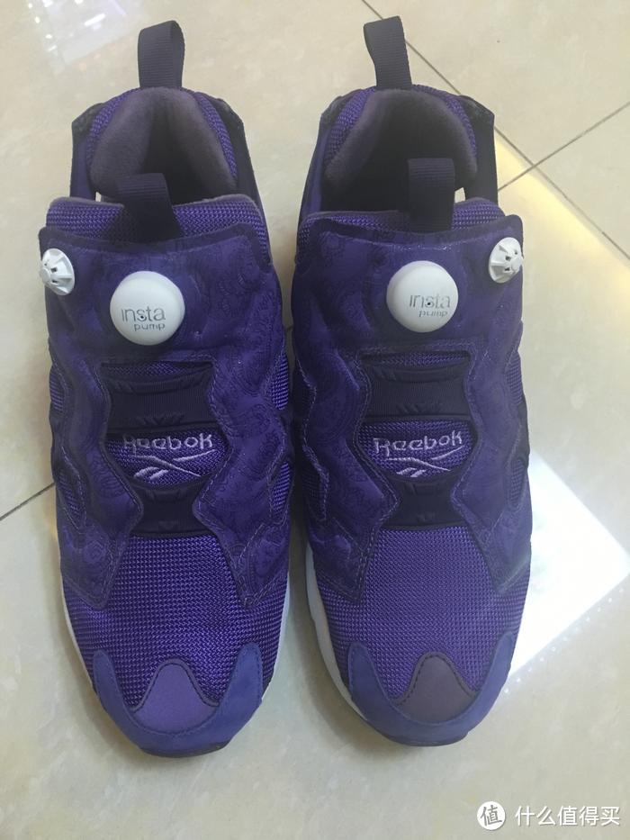 初试 Reebok 锐步 Pump Fury经典纯紫：上脚很舒适