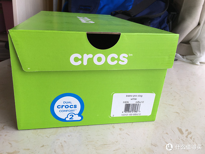 #本站首晒# 颜值赛高 —  Crocs 卡洛驰  Men's 15010 Bistro Pro Clog 白色款男士拖鞋