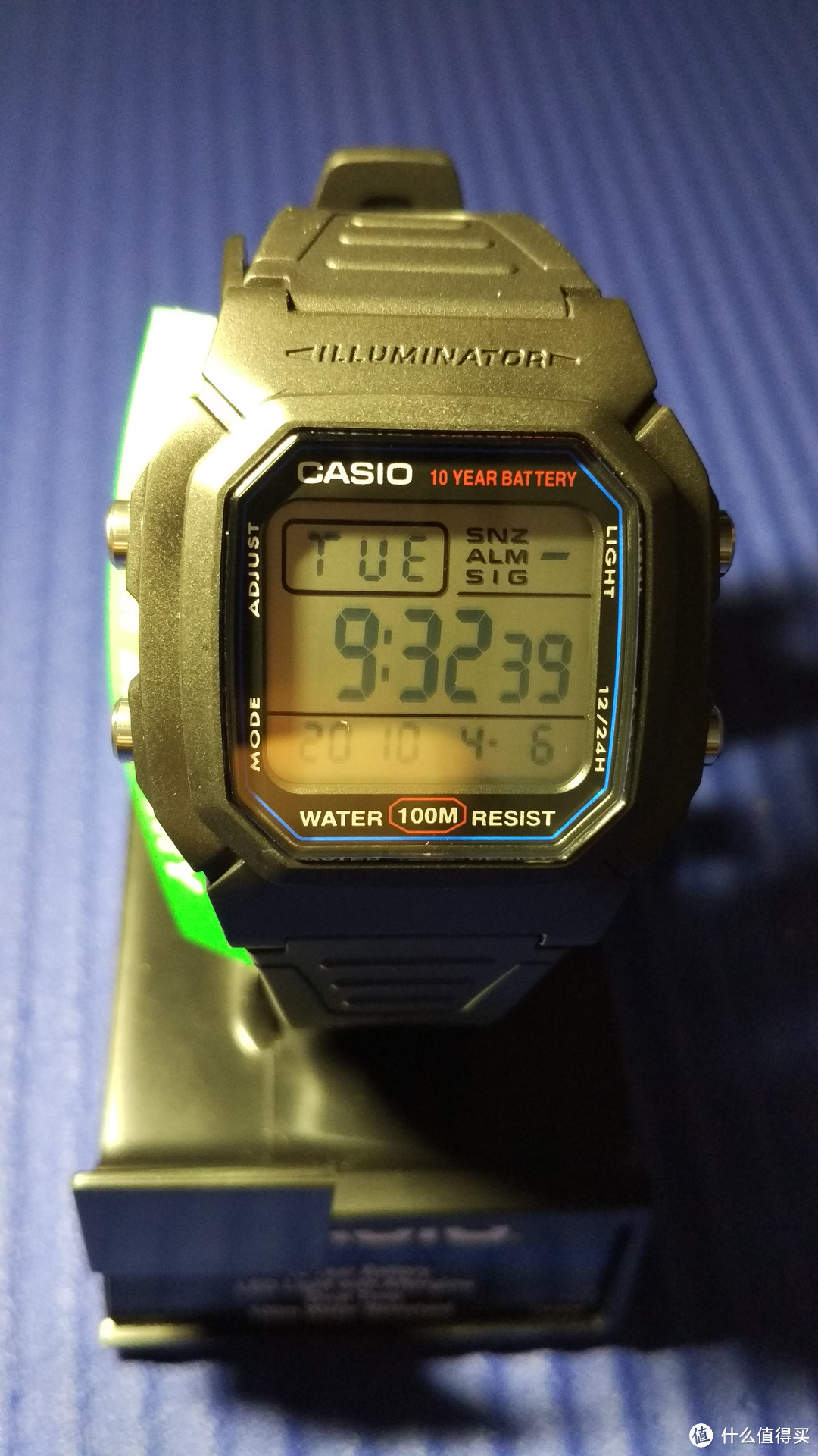 我的第一块卡西欧手表：Casio 卡西欧 Men's  W800H电子表