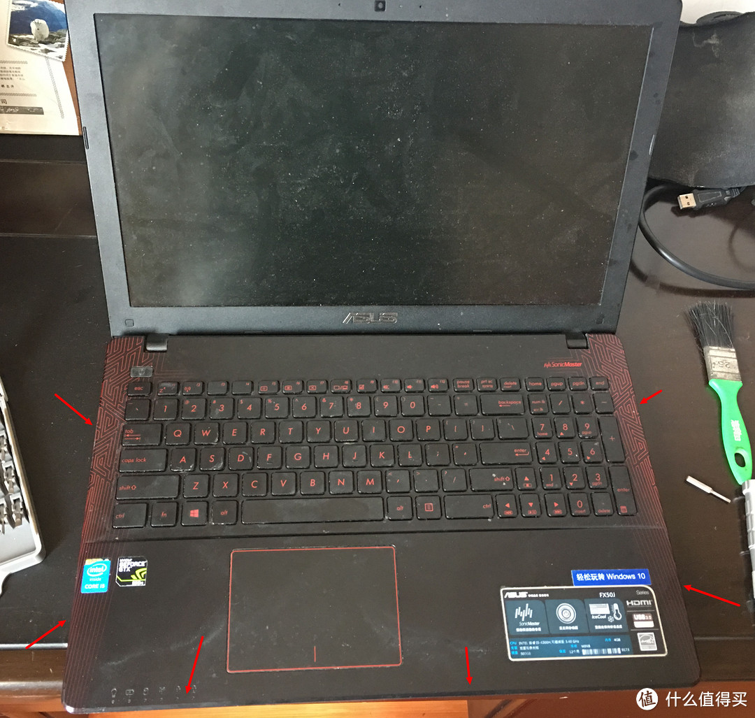 笔记本拆解：ASUS 华硕 FX50J 飞行堡垒 笔记本电脑 及ThinkPad E440做工和散热对比