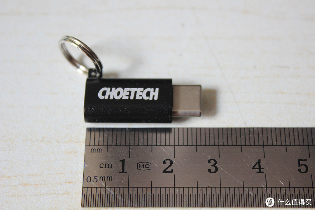 #本站首晒# 体积小巧、携带方便 — CHOETECH Micro usb转Type-C转接头