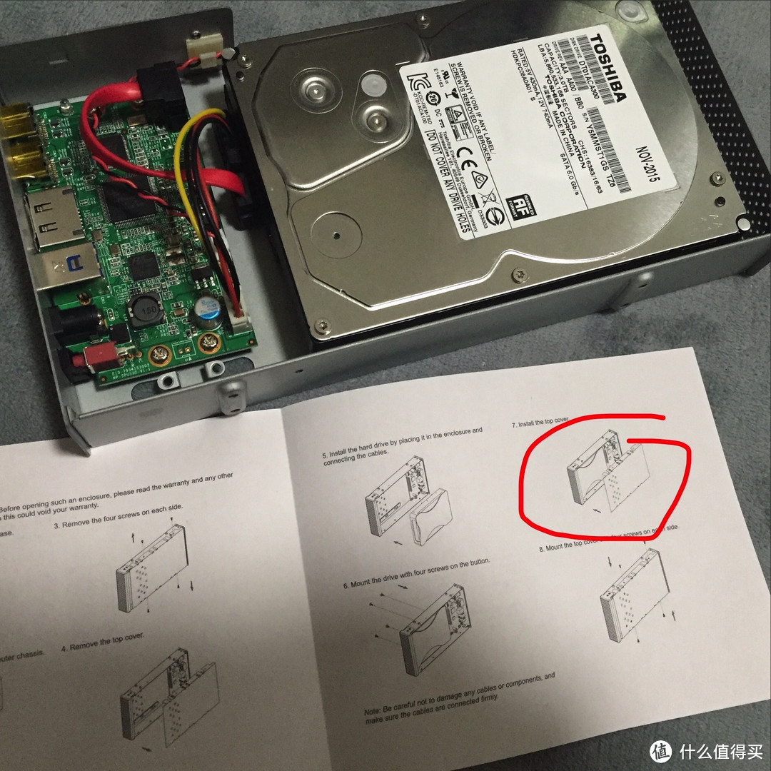 #本站首晒# MAC空间又不够，外接硬盘盒来凑：Datage 元谷 星钻PD-FU3 3.5英寸硬盘盒 开箱评测
