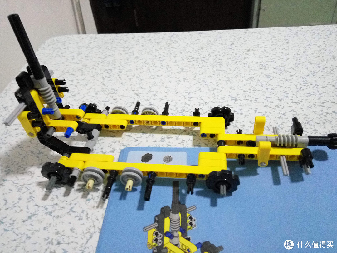 #本站首晒#lego 乐高 科技组 42028 A模式推土机 B模式履带式工作车 开箱