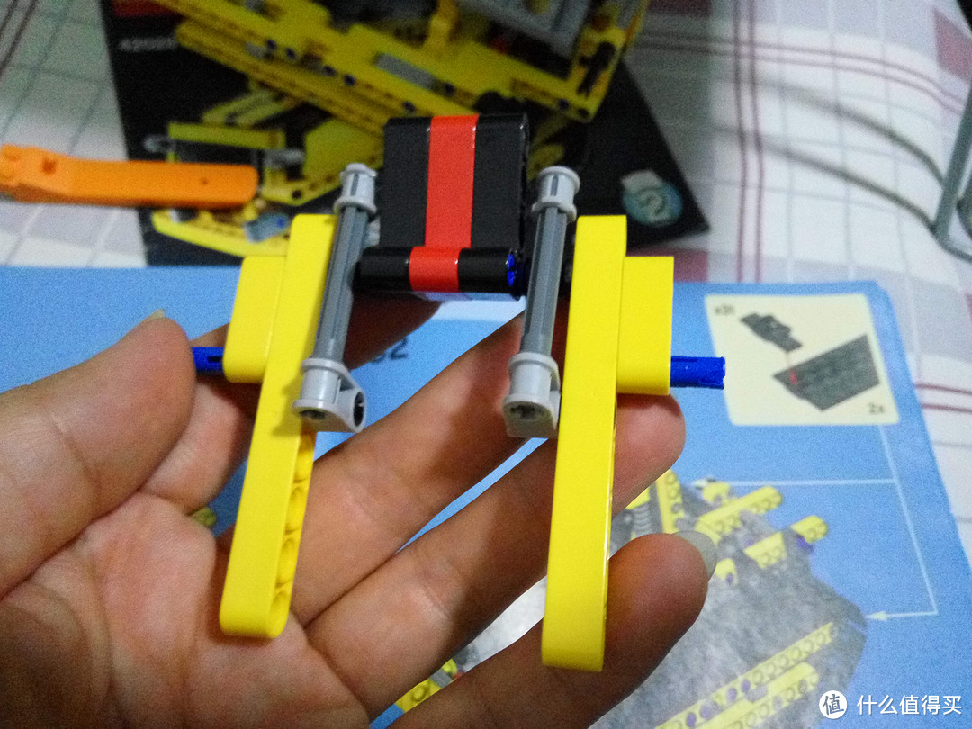 #本站首晒#lego 乐高 科技组 42028 A模式推土机 B模式履带式工作车 开箱