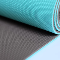 YOGA哈他tpe瑜伽垫使用点评(味道|防滑|引导线)