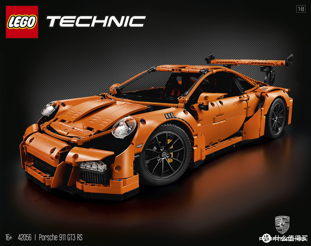 LEGO 乐高 Technic 42056 保时捷 911 GT3 RS 开箱及变速箱修改方法