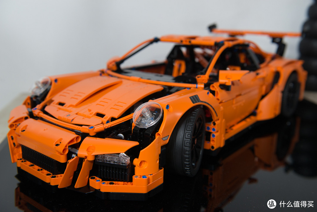 LEGO 乐高 Technic 42056 保时捷 911 GT3 RS 开箱及变速箱修改方法