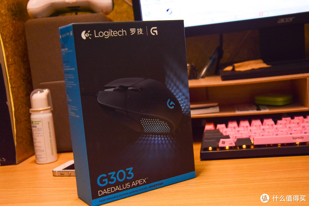 犹豫的剁手之旅---Logitech 罗技 G303 RGB 游戏鼠标 简单开箱体验