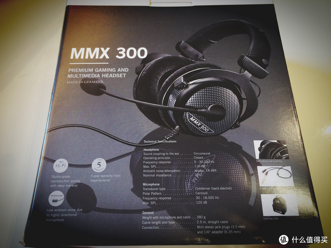 一步到位：beyerdynamic 拜亚动力 MMX300 亚耳式头戴 游戏耳机 （带耳麦）开箱及使用感受