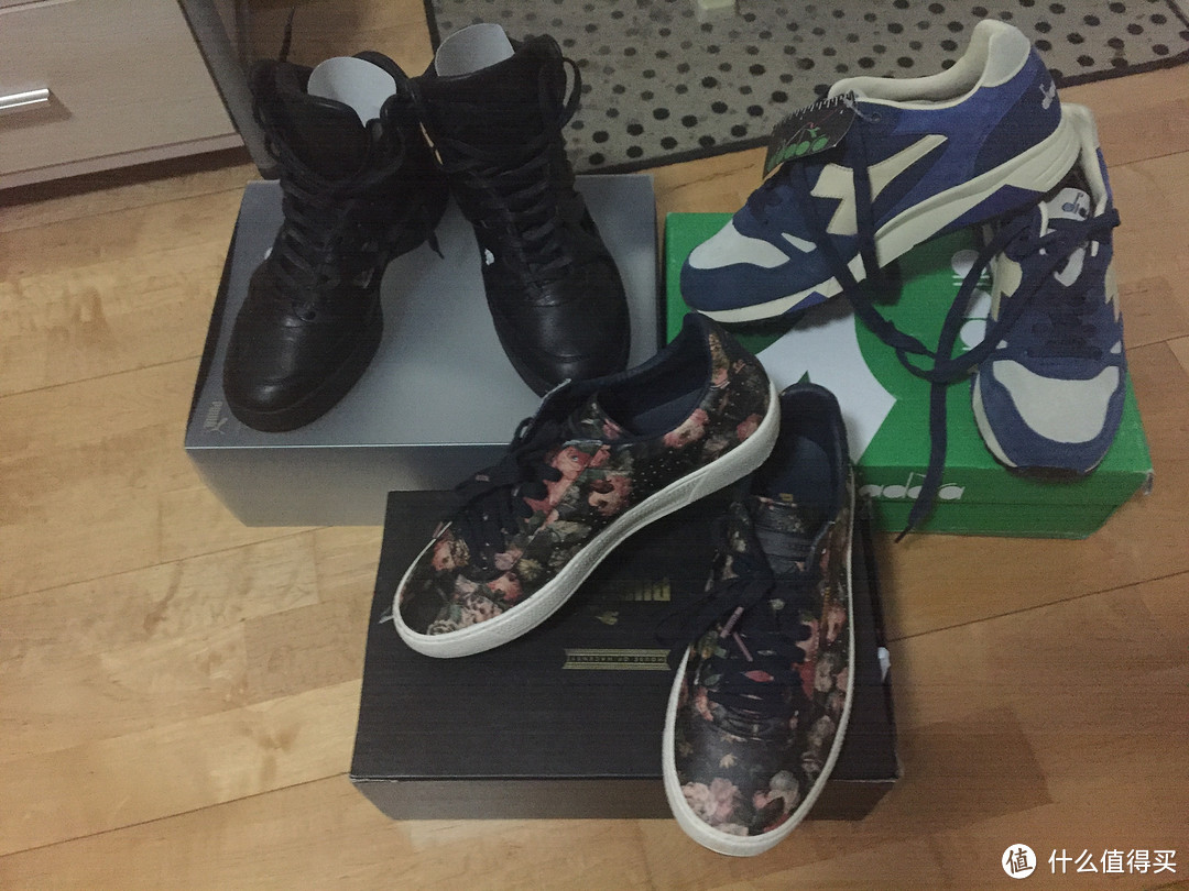 三双休闲鞋开箱：Puma X MCQ&Puma x House of HACKNEY& Diadora S8000