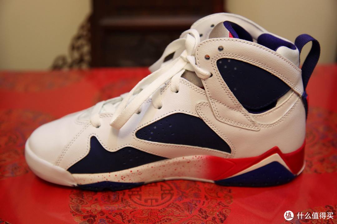 #本站首晒# 伪乔丹迷入手 NIKE 耐克  Air Jordan 7 Retro Alternate BG 奥运版