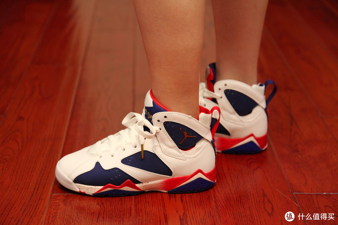 #本站首晒# 伪乔丹迷入手 NIKE 耐克  Air Jordan 7 Retro Alternate BG 奥运版