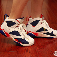 #本站首晒# 伪乔丹迷入手 NIKE 耐克  Air Jordan 7 Retro Alternate BG 奥运版