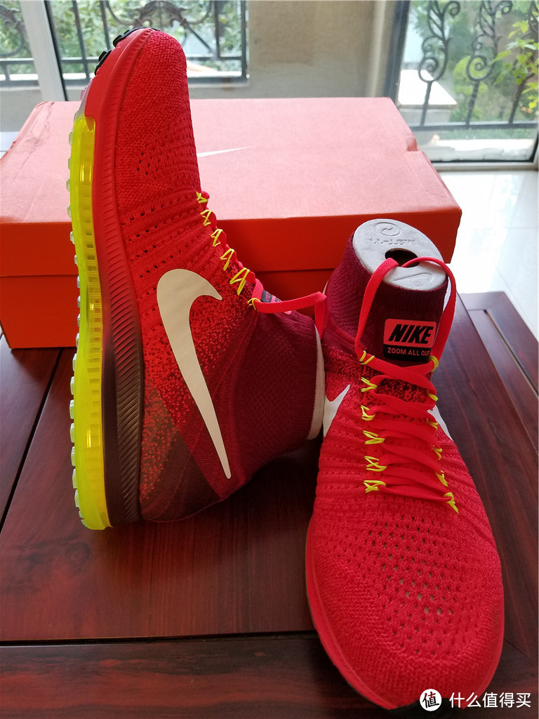 一双小红鞋：Nike 耐克 Zoom All Out Flyknit 男子跑鞋 晒单