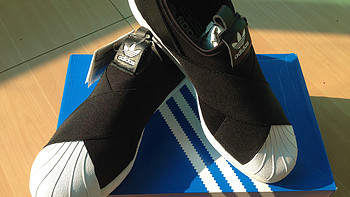薇美铺首次购买 adidas  阿迪达斯 superstar slip on 一脚蹬 运动鞋