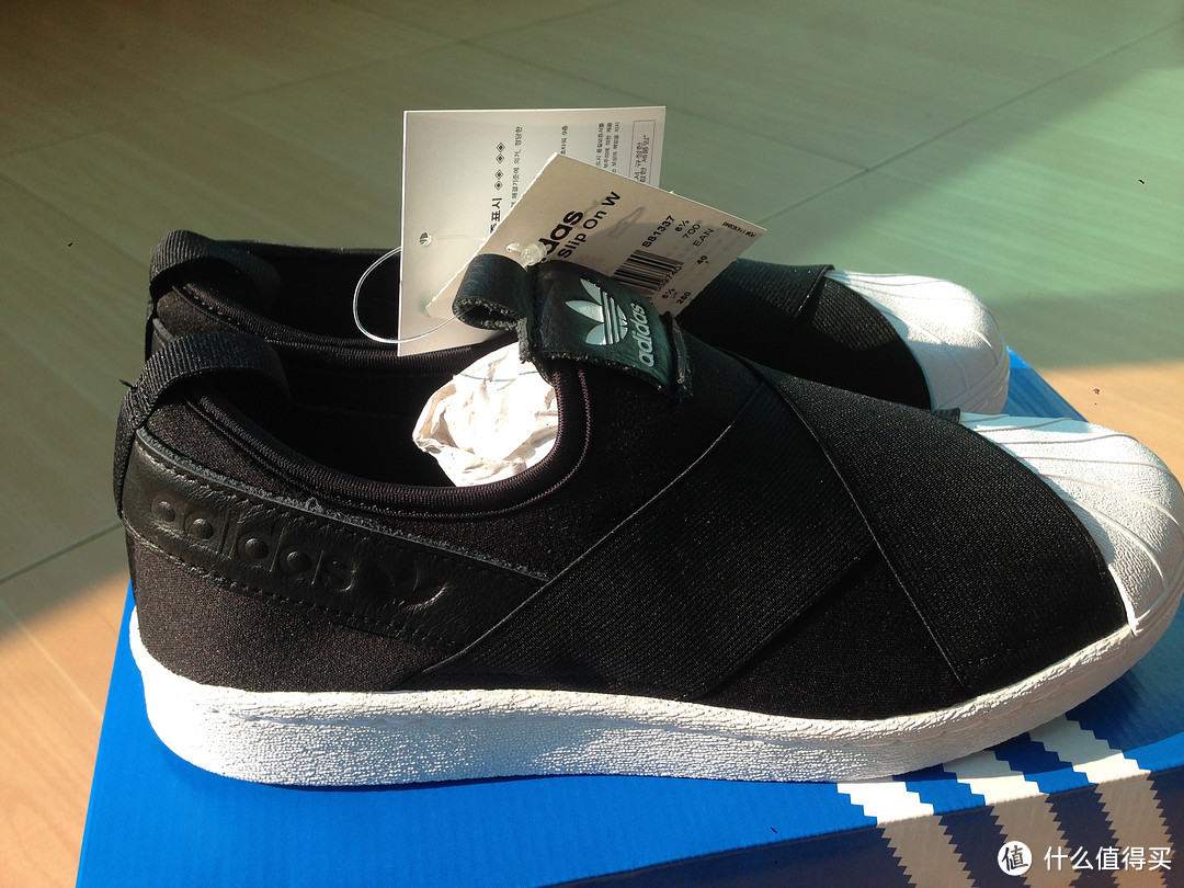 薇美铺首次购买 adidas  阿迪达斯 superstar slip on 一脚蹬 运动鞋