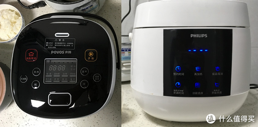奔腾FN2173 PK 飞利浦 HD3060/00电饭煲,40块钱差距到底差多少?