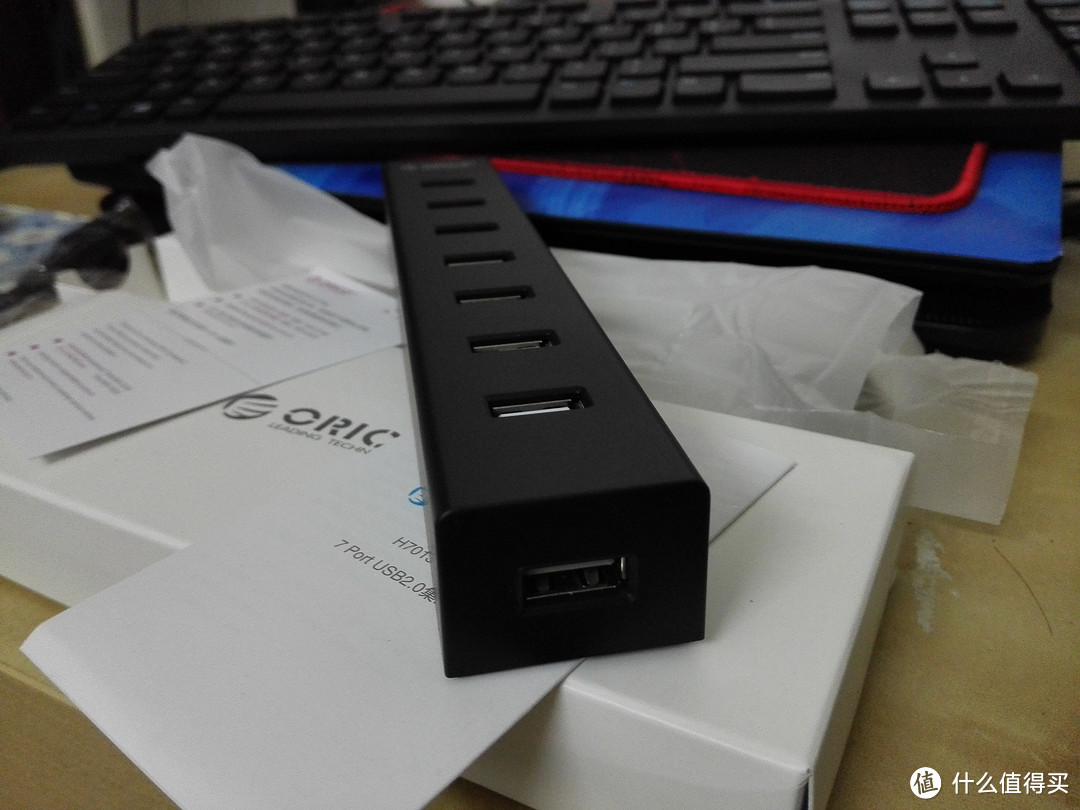 普通的开箱:ORICO 奥睿科 7口USB集线器 & 包尔星克数据线