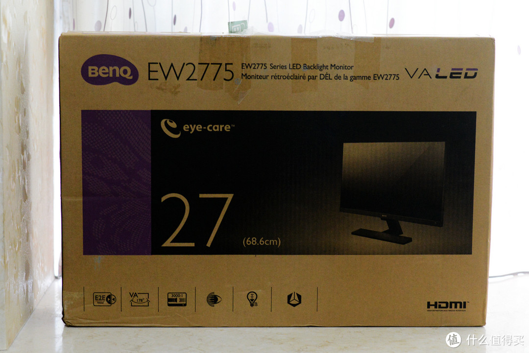 黑白更加分明：BenQ 明基 EW2775ZH 27英寸 电脑液晶显示器