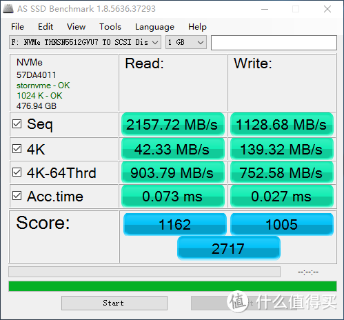 超越SM951又快又热的 TOSHIBA 东芝 512G M.2接口 NVME SSD 硬盘测评