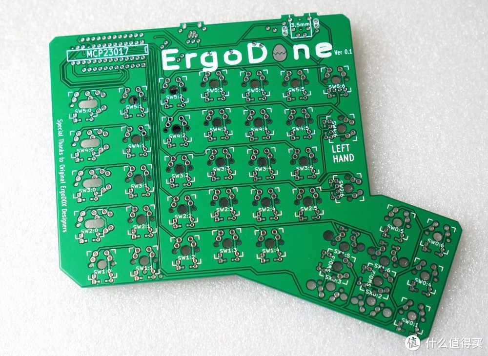 普及版ErgoDox——ErgoDone二狗蛋人体工学 机械键盘