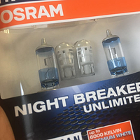 升级福克斯大灯及示宽灯：OSRAM 欧司朗 夜行者三代H7+LEDW5W/T10组合 汽车大灯