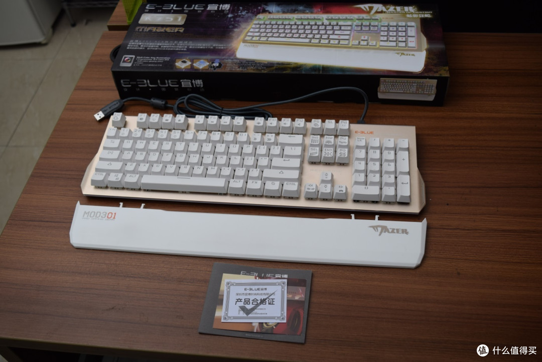 键盘还是机械的好——E-3LUE 宜博 K751 RGB机械键盘 开箱