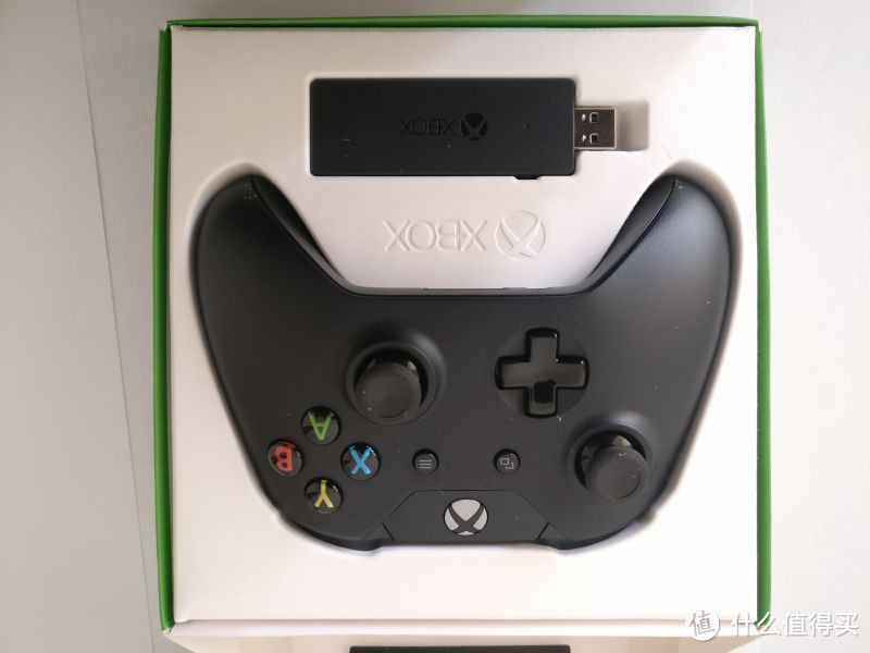亲密接触：Microsoft 微软 XBOX One 无线手柄+PC适配器