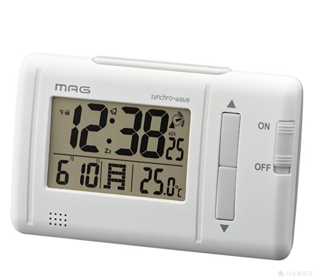 日本超市购入 白色数字显示电波闹钟（型号T - 692 WH - Z）