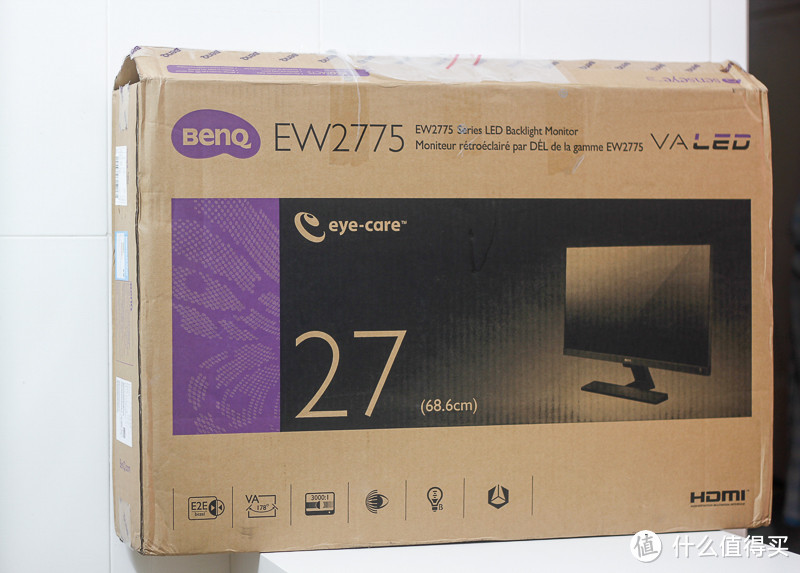 帮舍友入手BenQ 明基 EW2775ZH 显示器 对比去年入手的AOC P2791V/BW