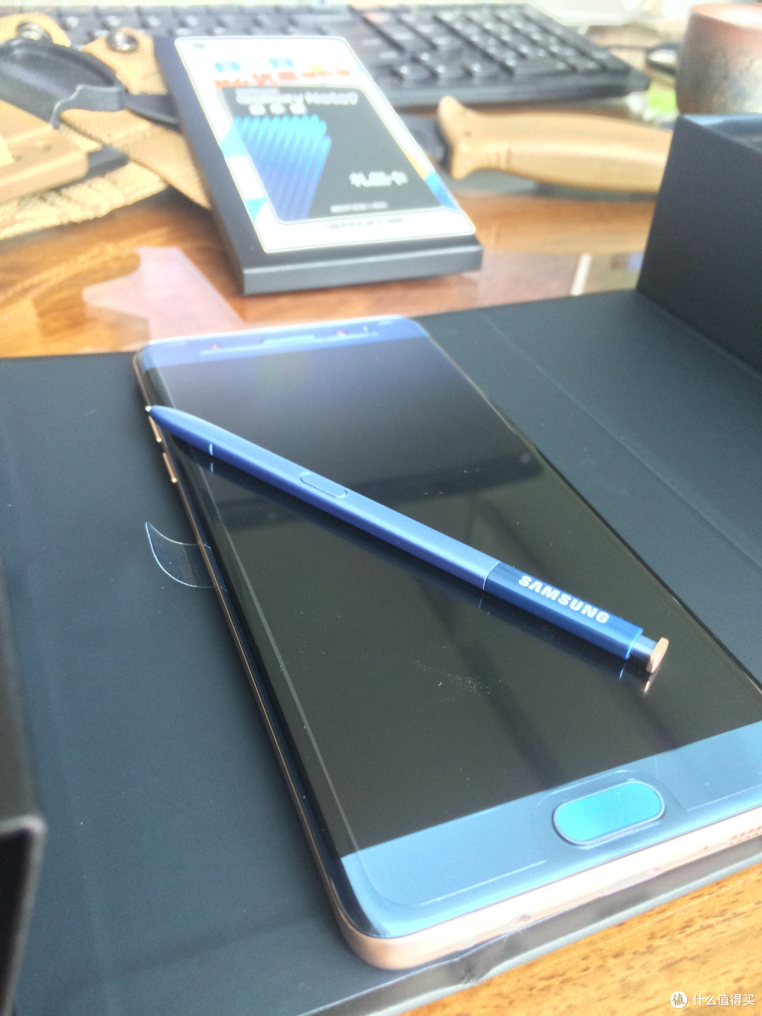 #原创新人#仓啷啷!!~大宝剑首开JD国行 三星 NOTE7 珊瑚蓝版!