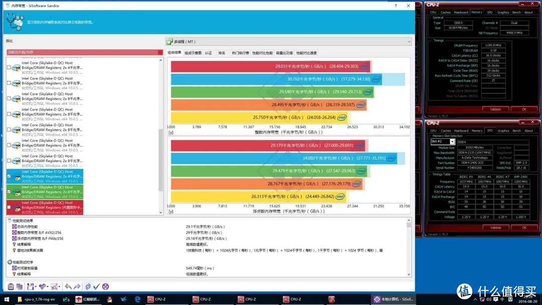 ADATA 威刚 XPG DDR4 2400 灯条内存 详测及超频设置经验分享