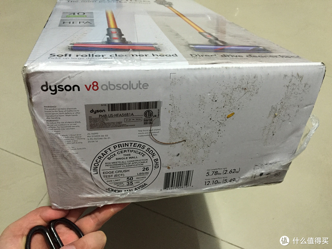 家庭清洁黑科技 —— Dyson 戴森 V8 手持吸尘器 购买及开箱