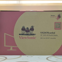 优派 VX2478-smhd 23.8英寸 IPS显示器外观展示(屏幕|按键|背壳|散热孔|铭牌)