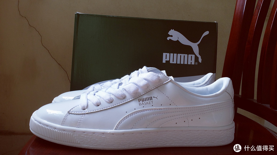 迟到的女款 PUMA 彪马 Basket 纯白开箱