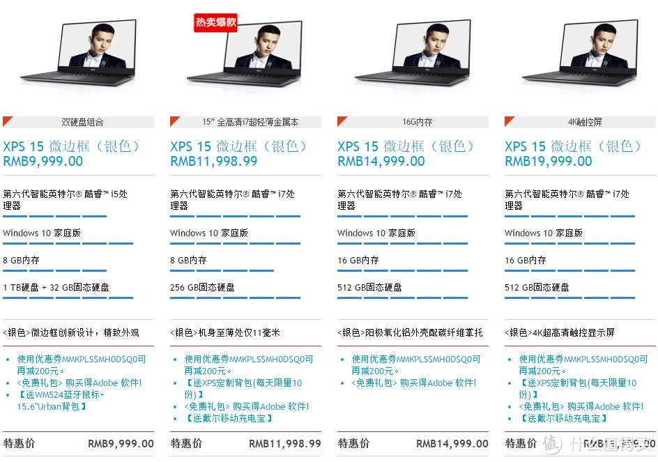 DELL 戴尔 XPS15-9550 选购 开箱晒单及升级