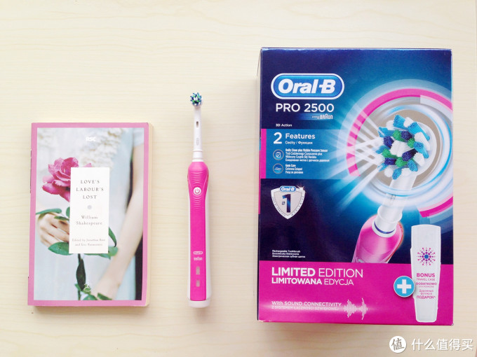 你可能忽略的电动牙刷使用技巧：Oral-B 欧乐B Pro2500（粉色限量版）