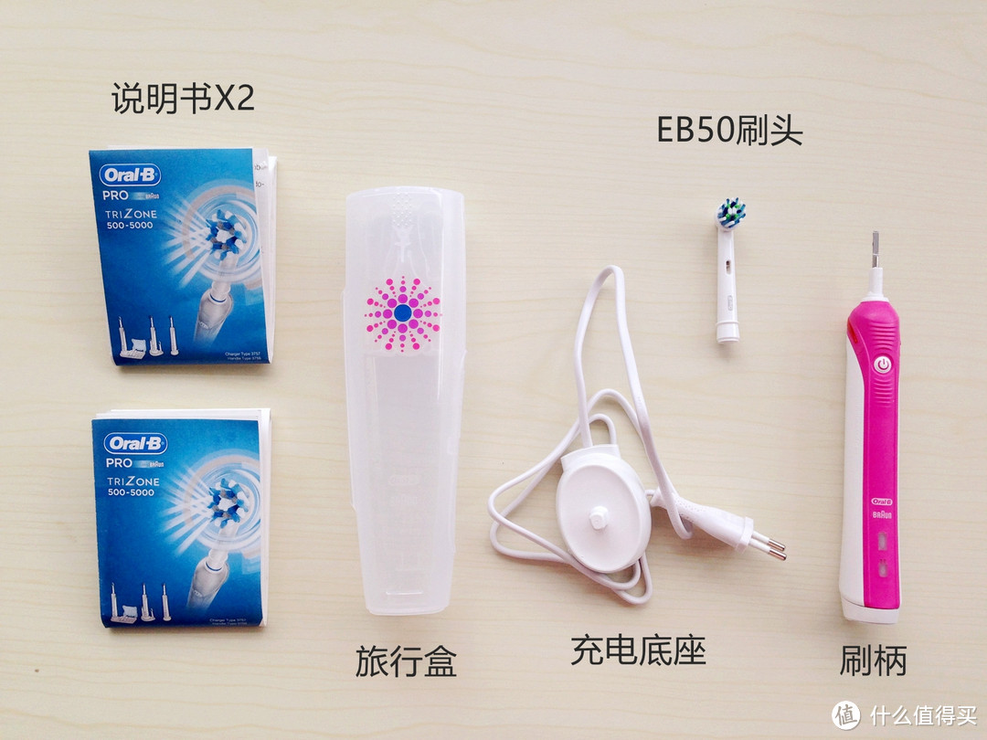 你可能忽略的电动牙刷使用技巧：Oral-B 欧乐B Pro2500（粉色限量版）