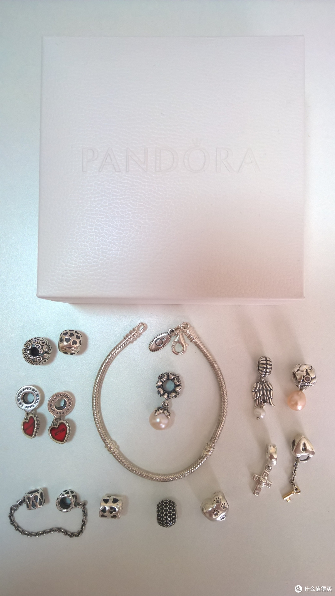 #时尚不打折#给老婆大人买的礼物：德亚直邮 PANDORA 一大串纯银手链