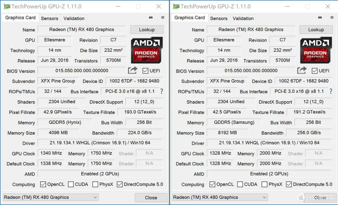 能单打1060双抗1080?XFX RX480 4G以及双卡交火那些事