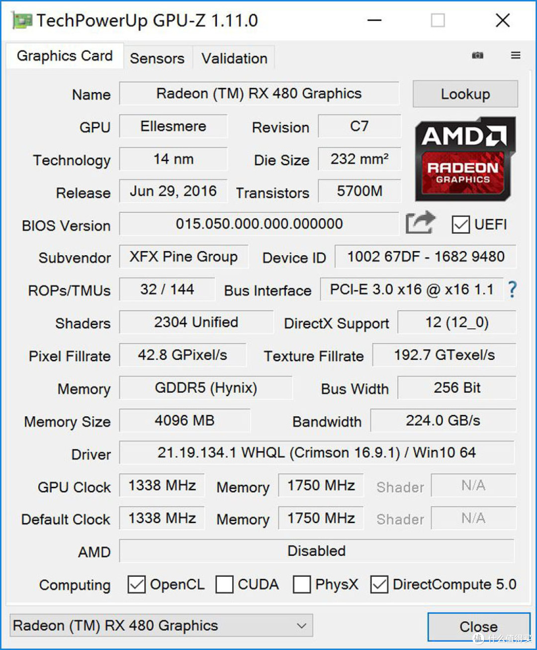 能单打1060双抗1080?XFX RX480 4G以及双卡交火那些事