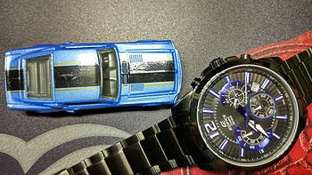 表盲晒个表：上手 CASIO 卡西欧 手表 EDIFICE系列钢带男士手表EFR-535BK-1A2