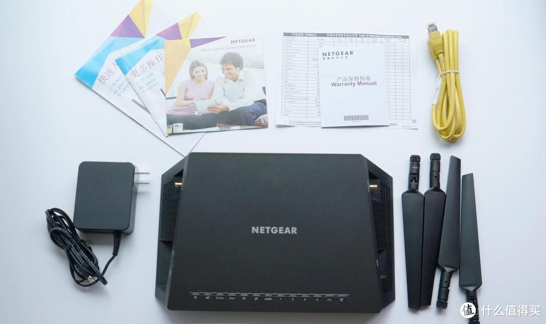 路由器也能穷三代：NETGEAR 美国网件 R7800 开箱和6400简单对比