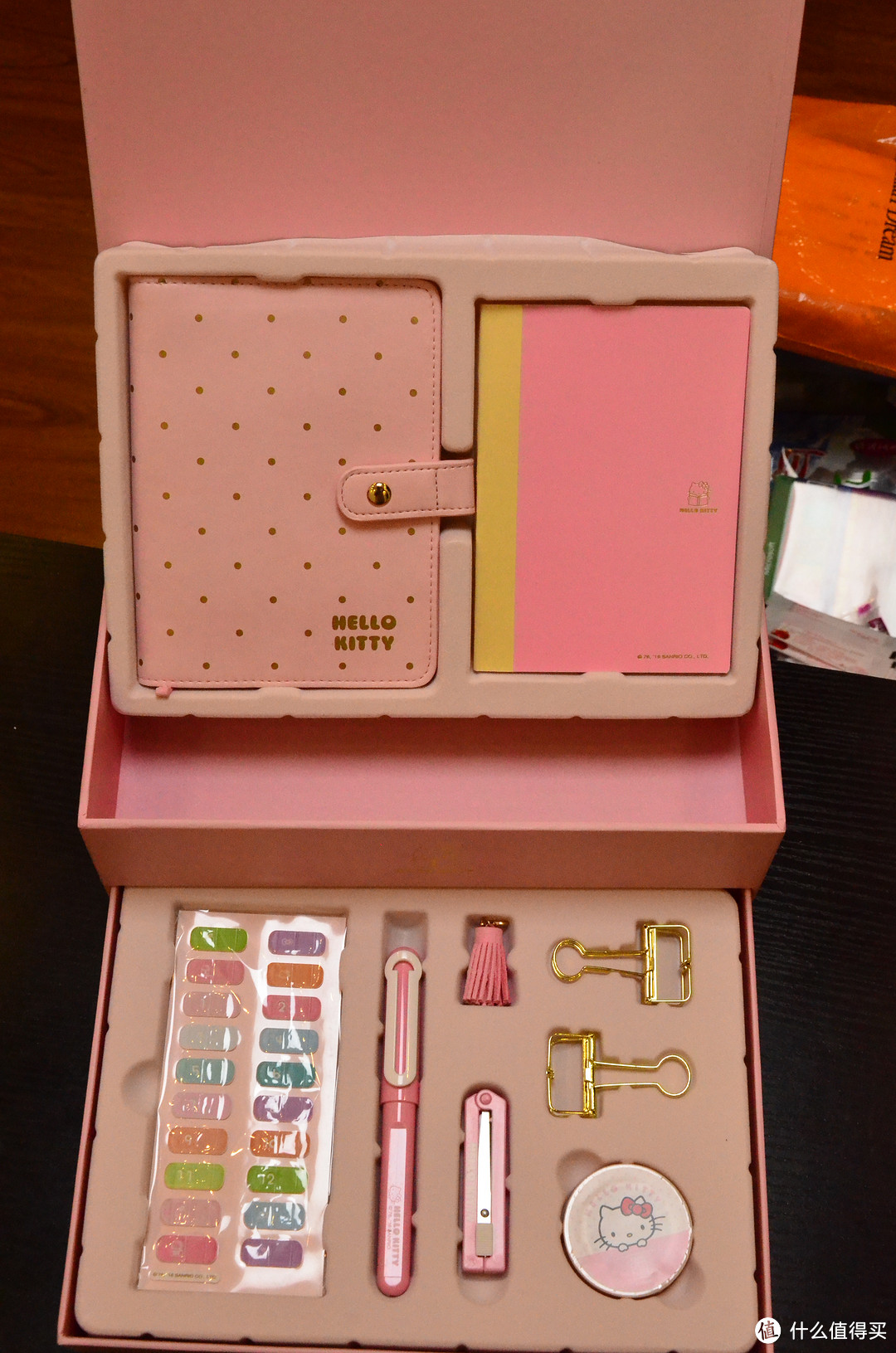女孩的心思你别猜：kinbor Hello Kitty公主梦手帐套装文具礼盒开箱