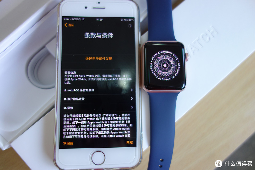 苹果 Apple Watch Series 2 玫瑰金色 铝金属 开箱