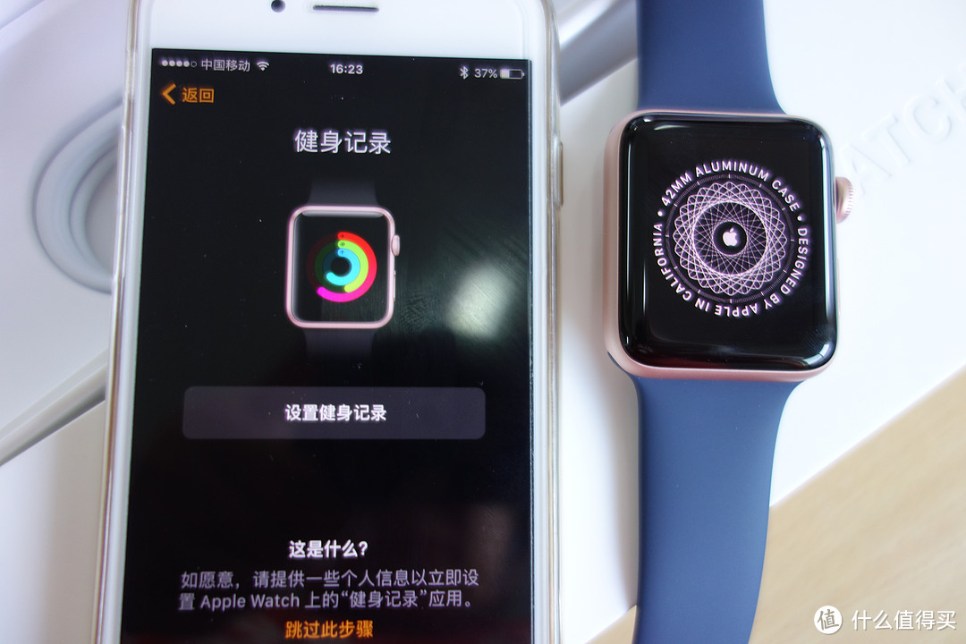 苹果 Apple Watch Series 2 玫瑰金色 铝金属 开箱