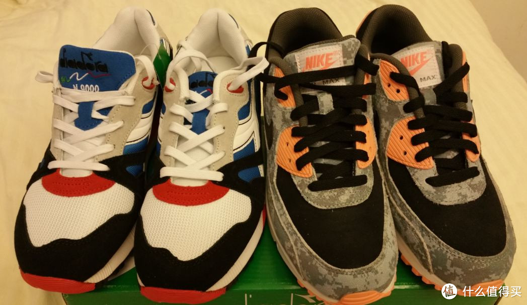 #原创新人# 看到便宜就捡了两双鞋 Diadora 迪亚多纳 N9000  Nike 耐克 max air 700155