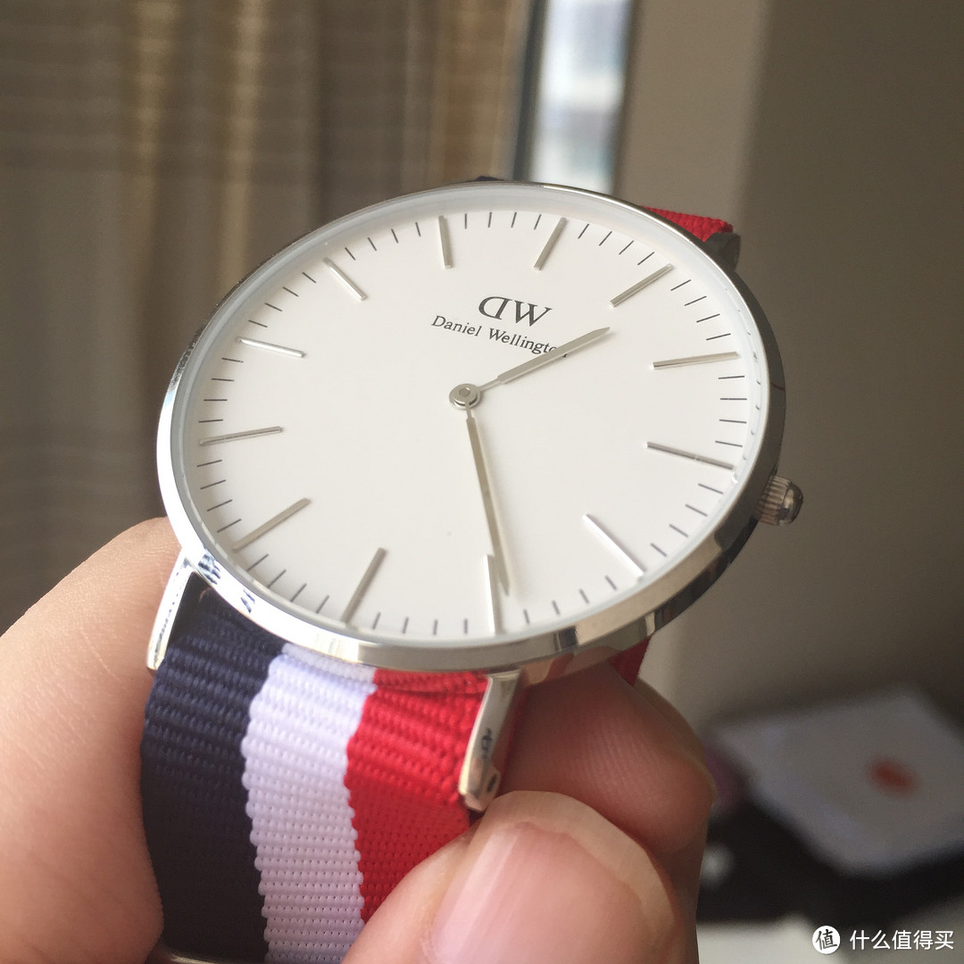 Daniel Wellington 0203DW 学院风尼龙表带经典款 时装表 开箱