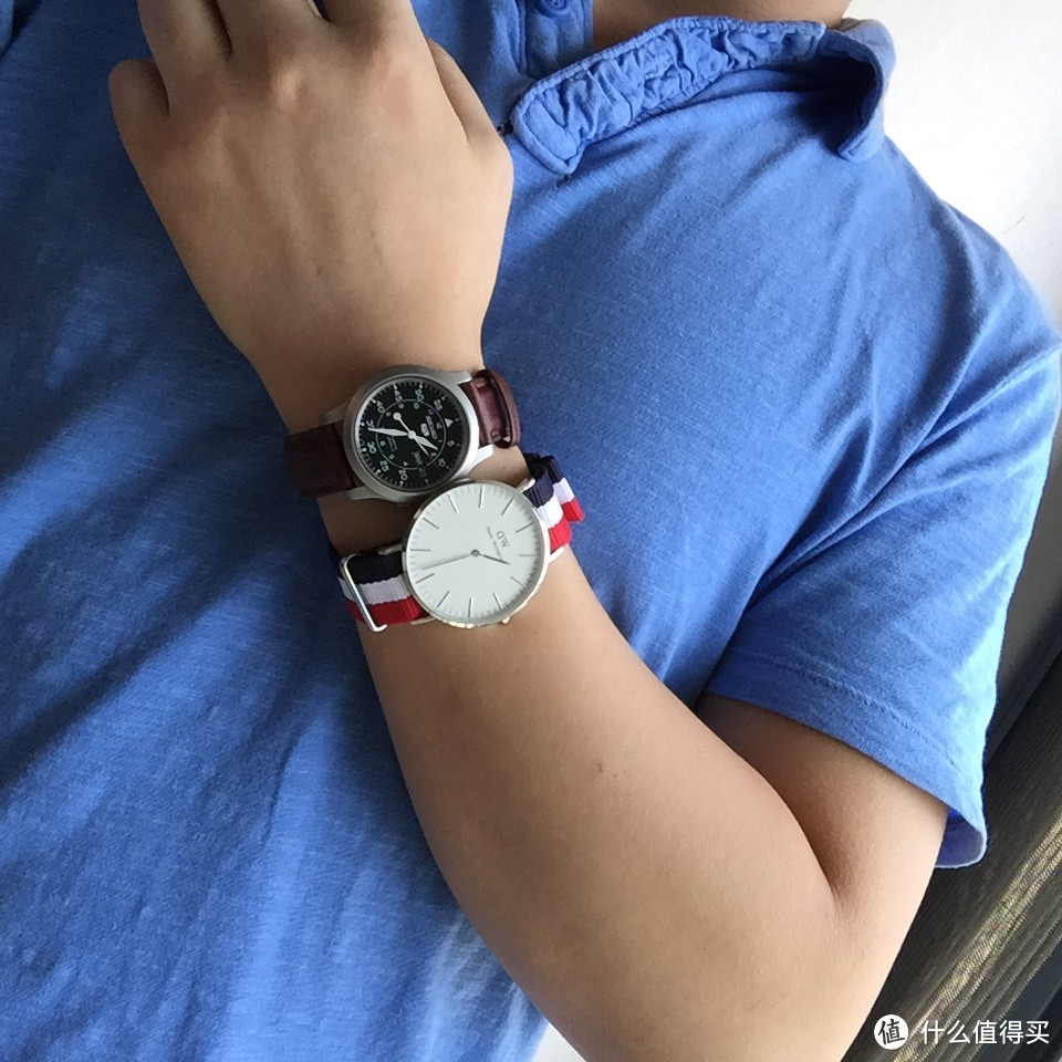 Daniel Wellington 0203DW 学院风尼龙表带经典款 时装表 开箱